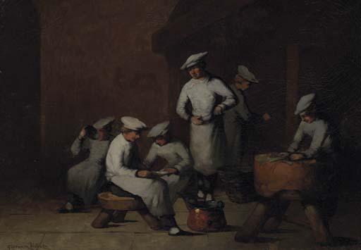 Germain Thèodule Ribot - Les cuisiniers