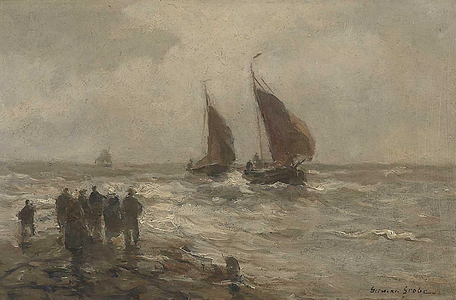 German Grobe - Anlandung der Fischer