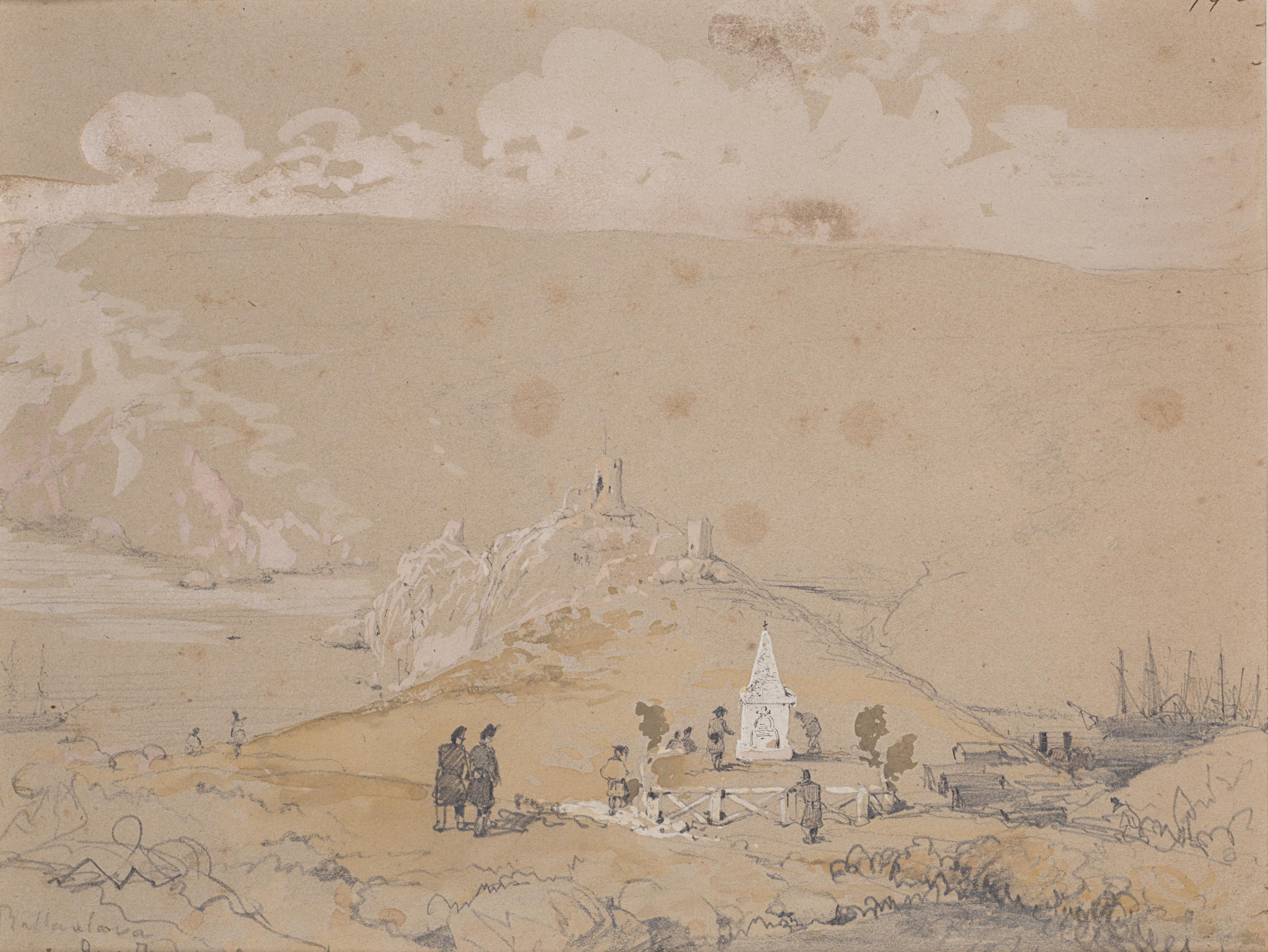 Gerolamo Induno - Balaclava - Tomba del Generale La Marmora