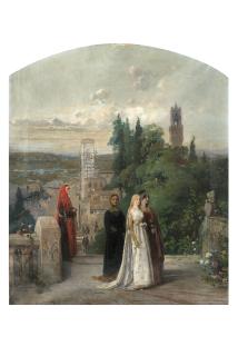 Gerolamo Induno - Dante e Beatrice