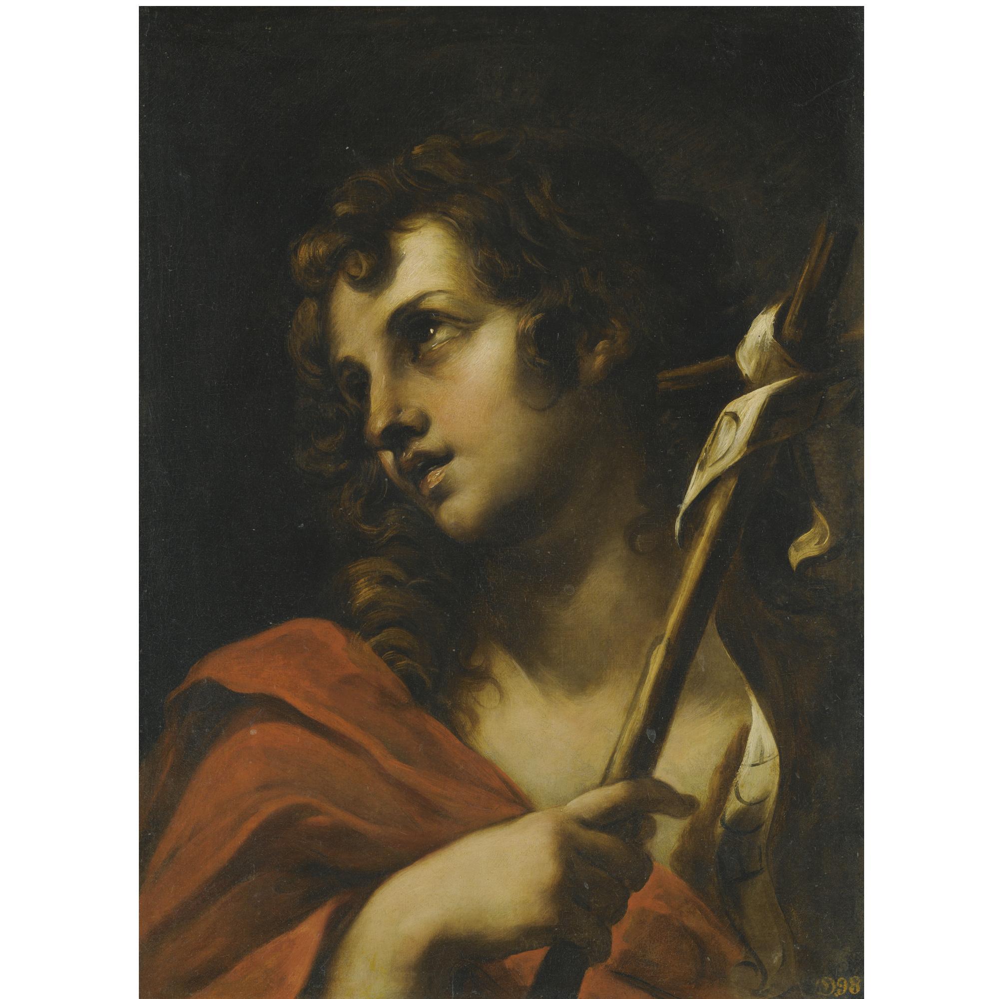 Gerolamo Troppa - Saint John The Baptist, Head And Shoulders