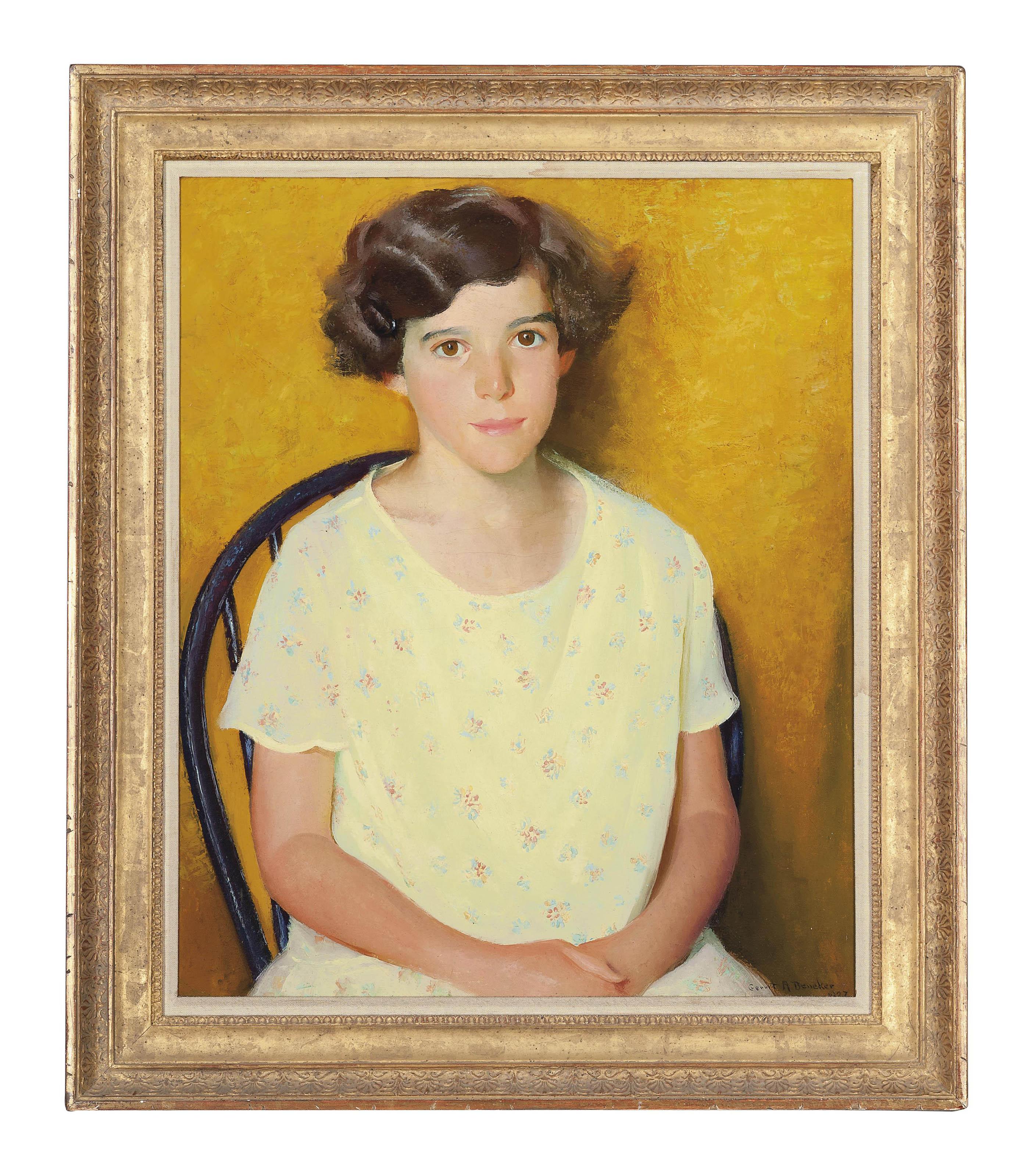 Gerrit Albertus Beneker - Portrait of Peggie Polk