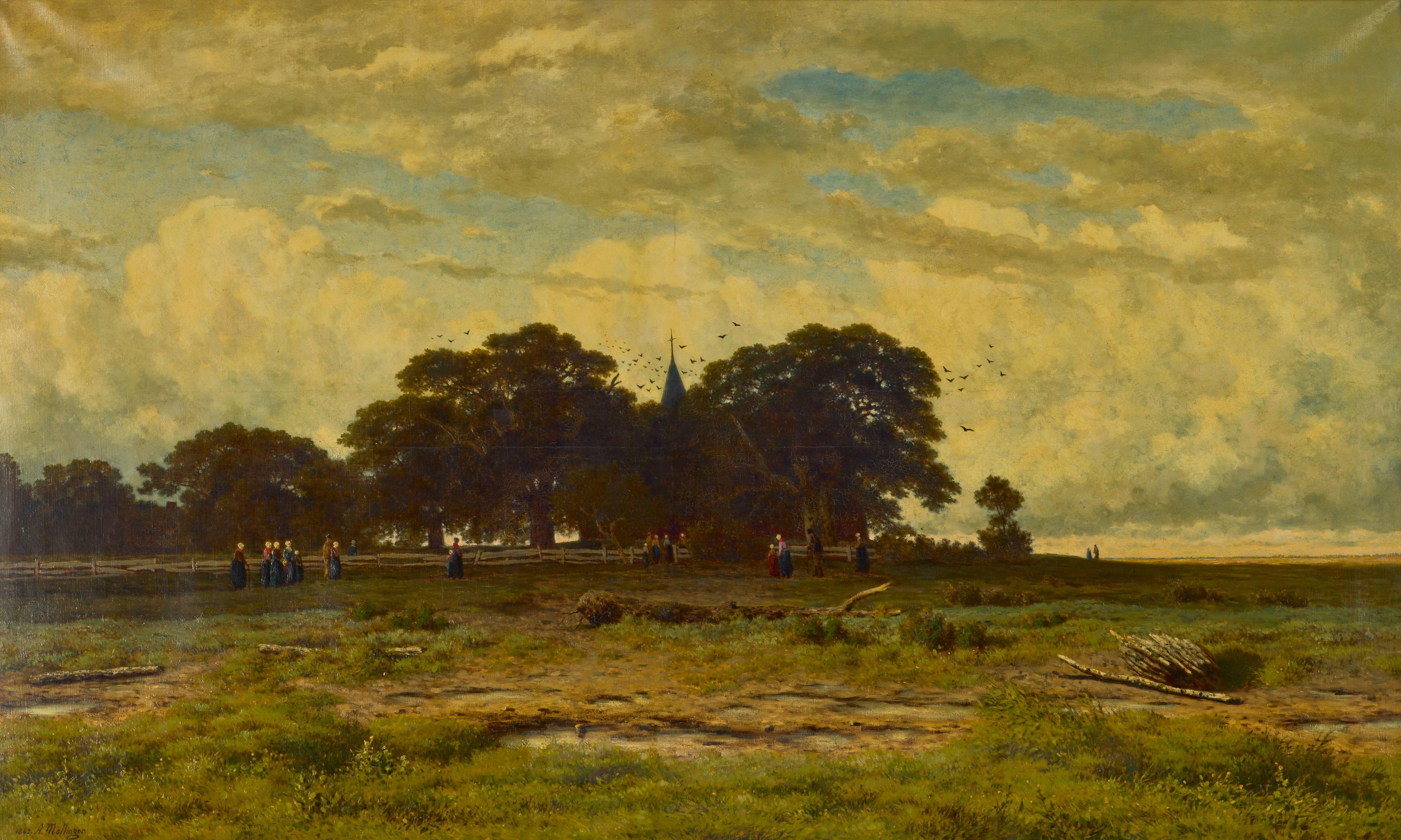 Gerrit Alexander Godart Mollinger - Going to church