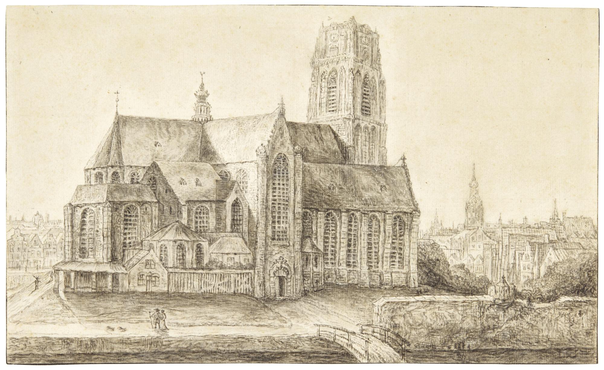 Gerrit Battem - The Grote Or Sint Laurenskerk, Rotterdam
