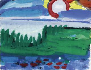 Gerrit Benner - Lake and Evening Sun