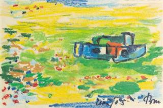 Gerrit Benner - Small blue boat