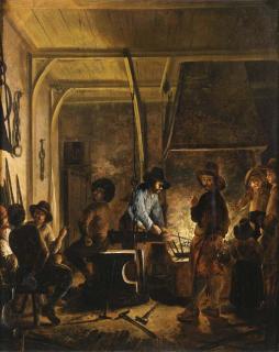 Gerrit Lundens - A blacksmith at work