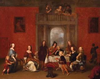 Gerrit Pietersz. van Zijl - A group portrait of a family in an elegant interior