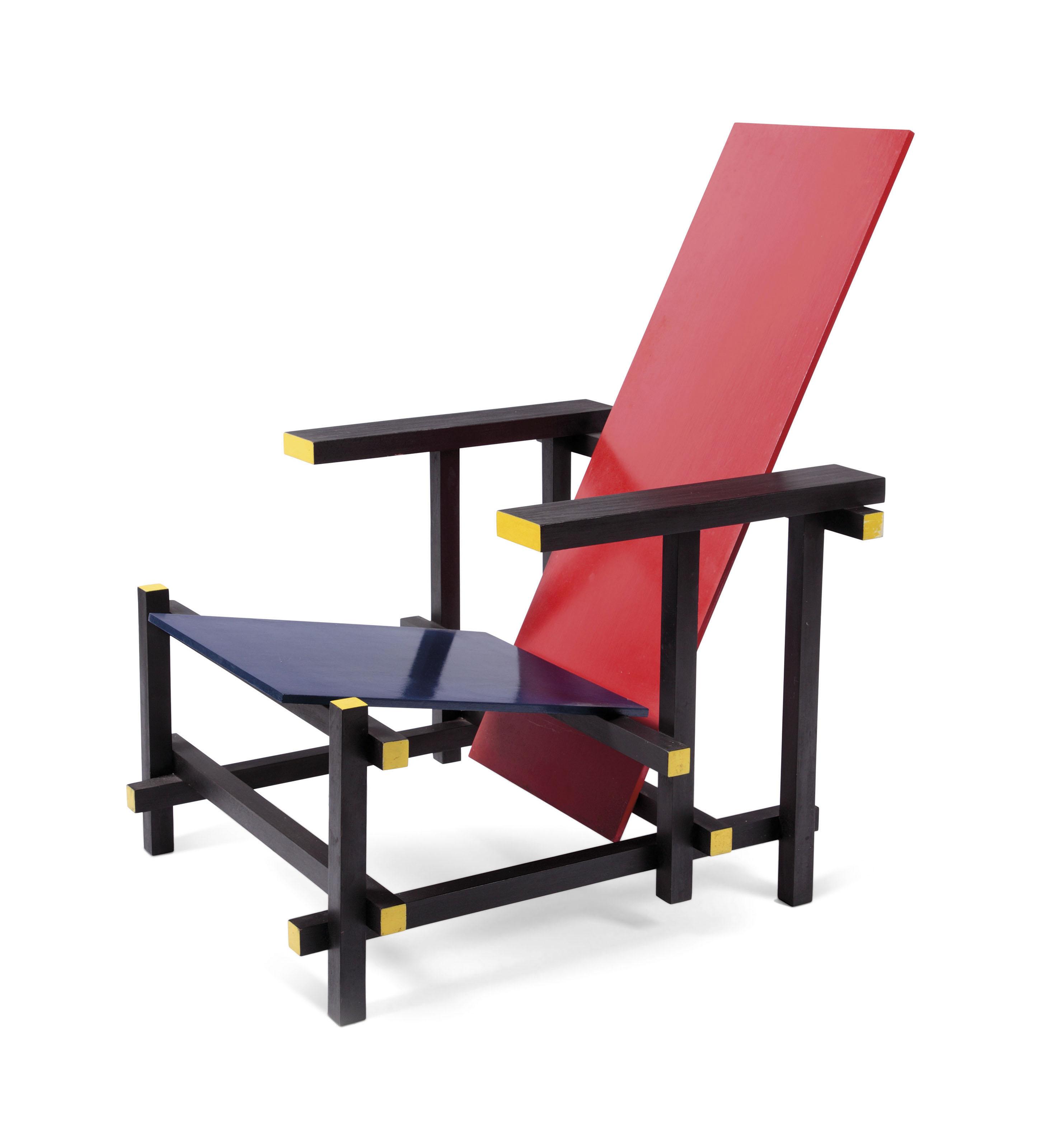 Gerrit Rietveld - Rood-Blauwe Stoel (Red-Blue Chair)