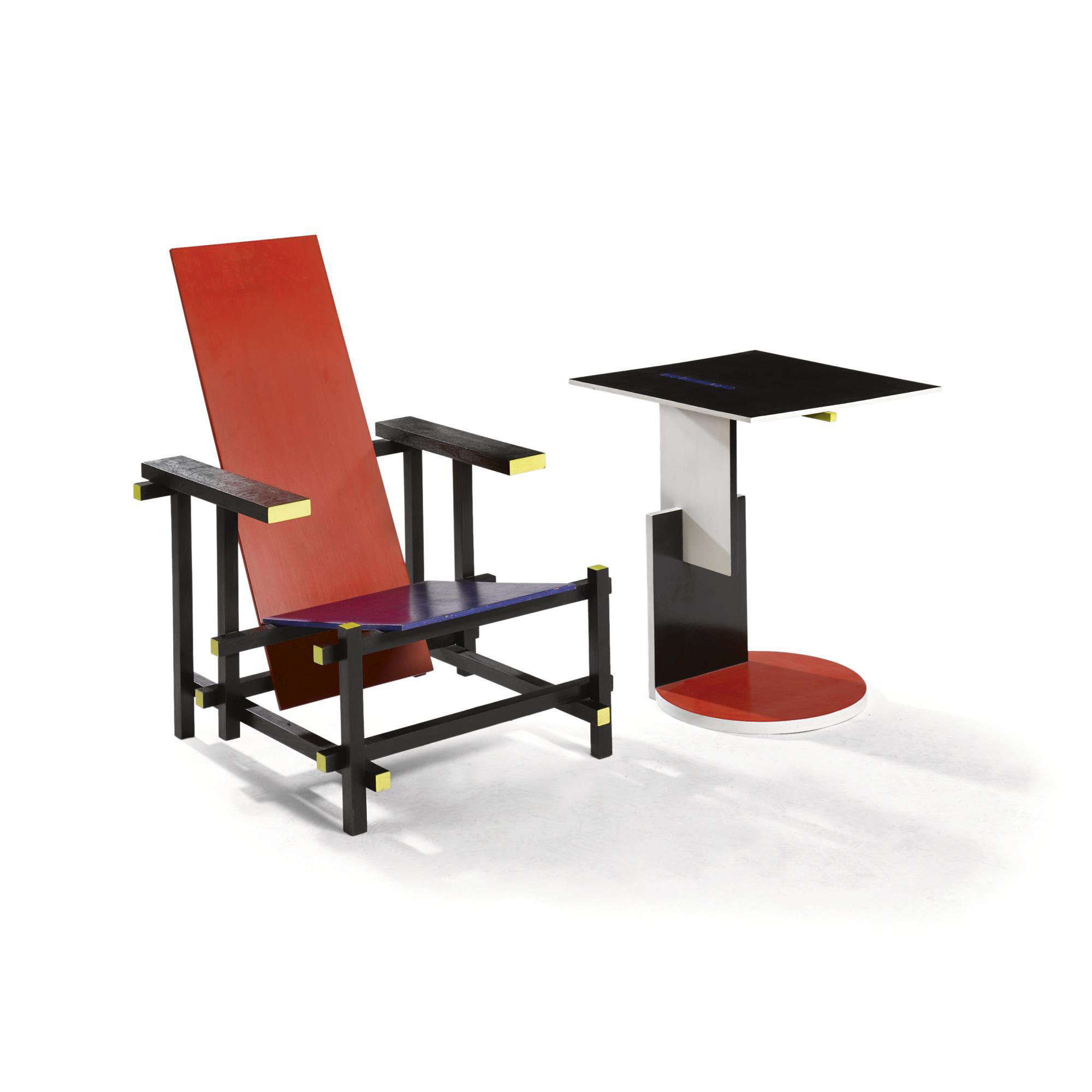 Gerrit Th. Rietveld - Dutch Rood-Blauwe Stoel