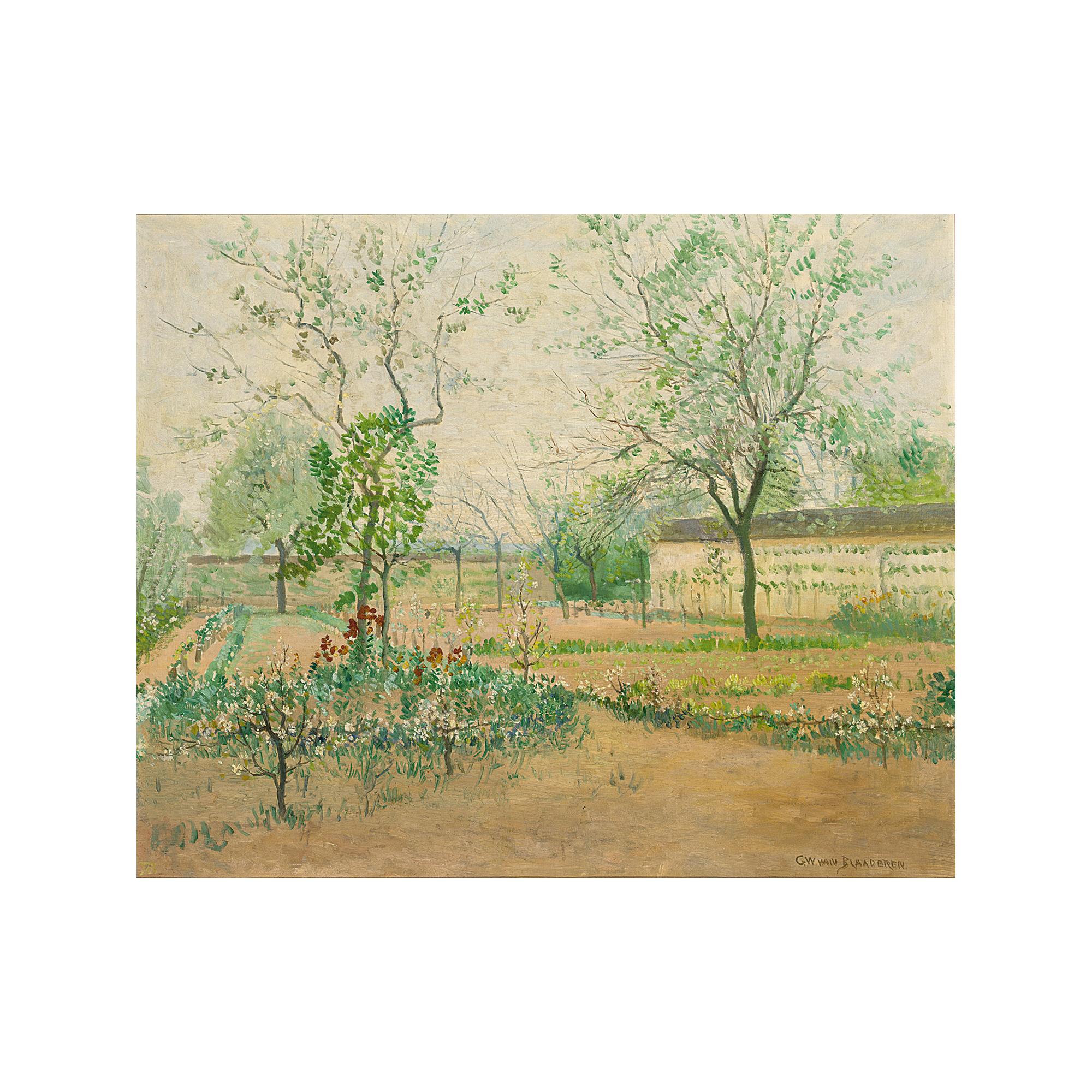 Gerrit van Blaaderen - Blossoming Trees, Possibly Samois-Sur-Seine