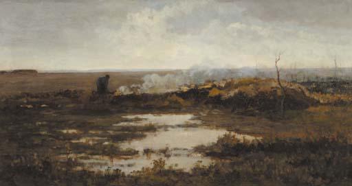Gerrit Willem Van Blaaderen - Achter op de heide