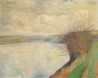 Gerrit Willem Van Blaaderen - Fenland pool in the dunes between Bergen and Bergen aan Zee