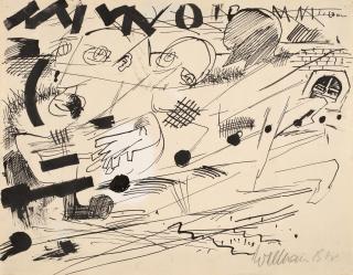 Gert Heinrich Wollheim - Ohne Titel (Tanz vor dem Kamin)