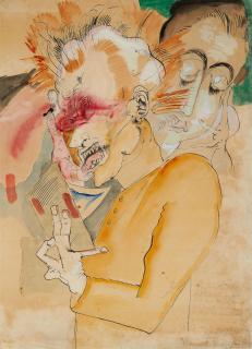 Gert Heinrich Wollheim - Selbstportrait mit Braut