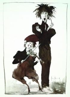 Gertrude Degenhardt - 2 Bll.: Banjospieler