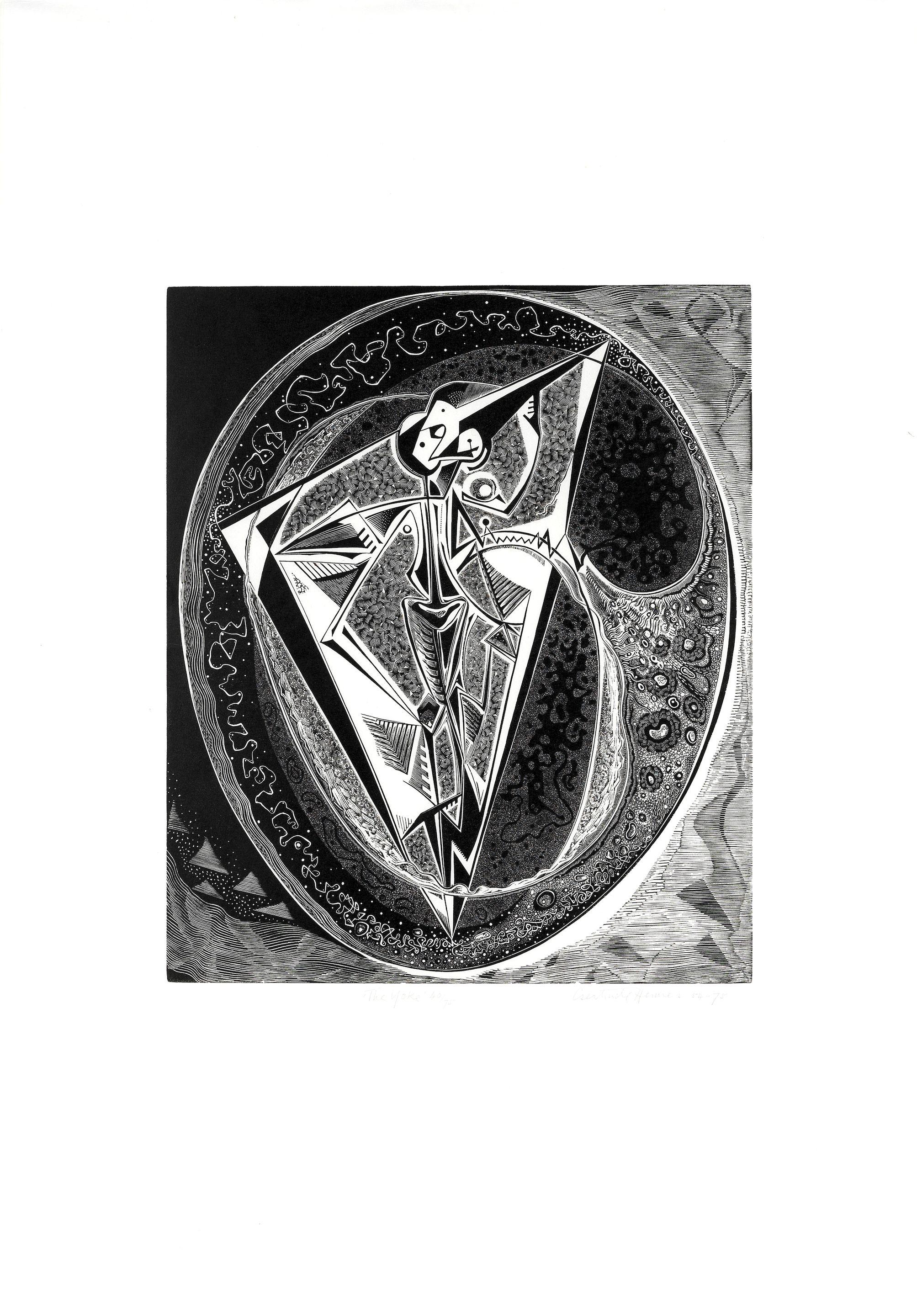 Gertrude Hermes R.A. - The Yoke, from \'Portfolio of Prints by British Artists\'