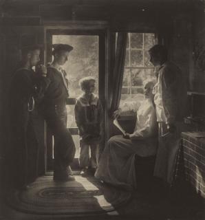 Gertrude Käsebier - Sunshine in the House (Clarence H. White and family), 1913