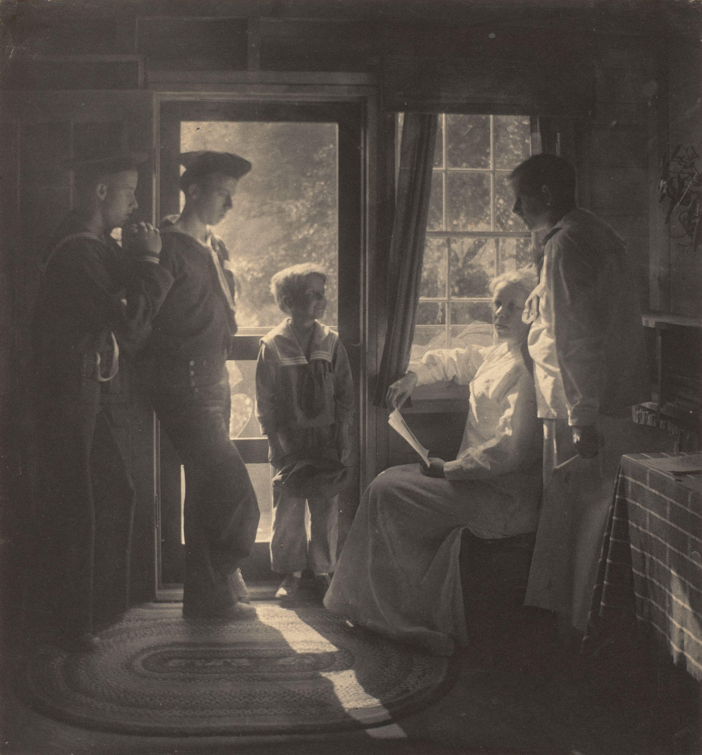 Gertrude Kasebier - Sunshine in the House (Clarence H. White and family)