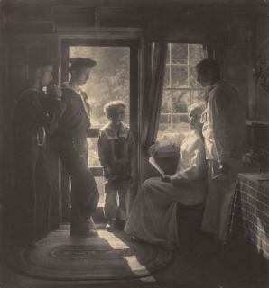 Gertrude Kasebier - Sunshine in the House (Clarence H. White and family)