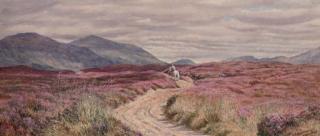 Gertrude Martineau - A horseman near Aviemore