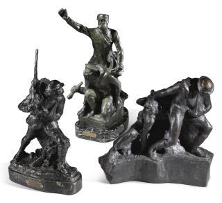 Gertrude Vanderbilt Whitney - Chateau-Thierry, Sighted And On The Top:  Three Sculptures