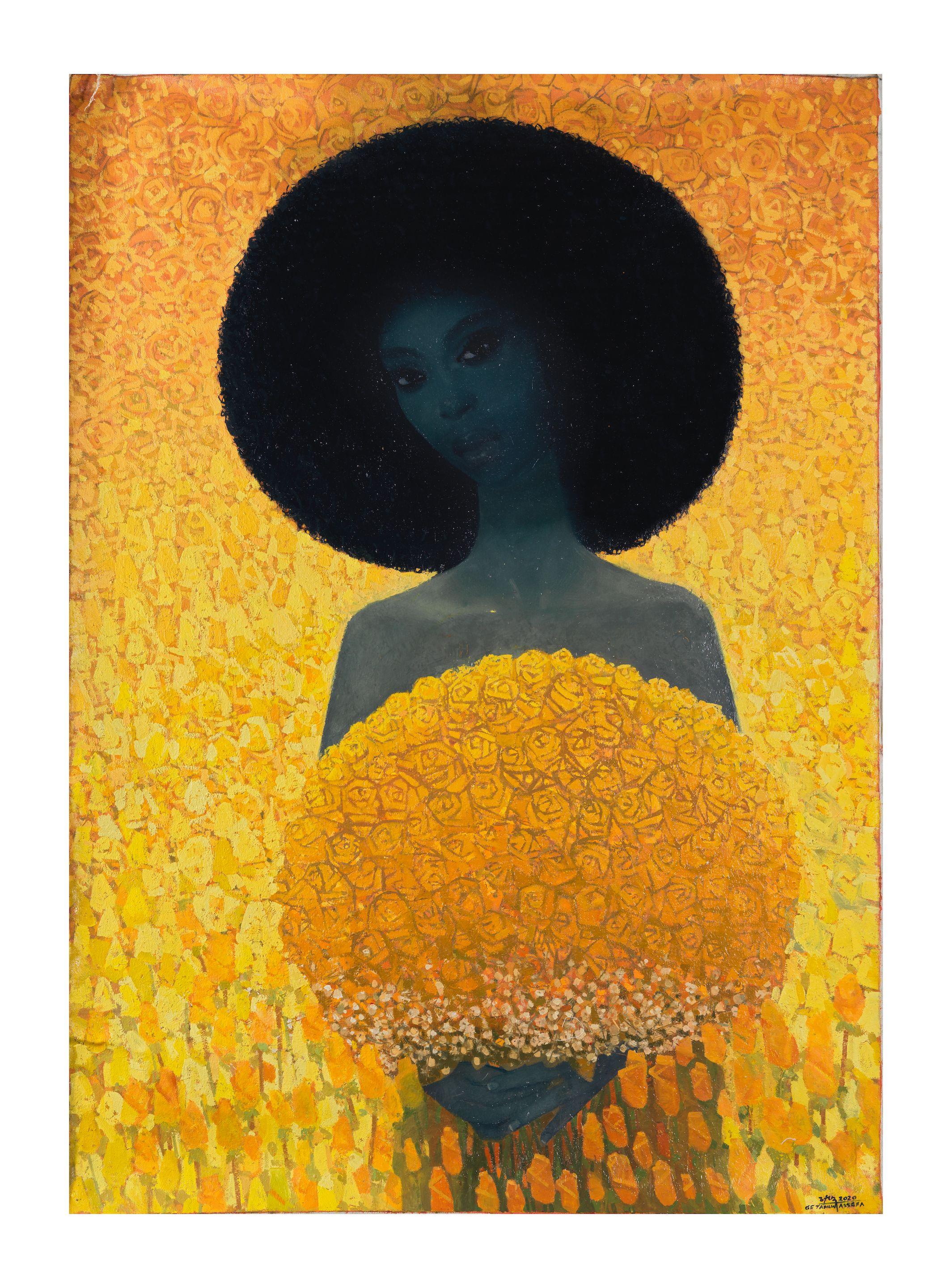 Getahun Assefa Balcha - Girl in yellow flowers