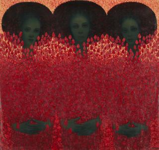 Getahun Assefa Balcha - Girls with Flowers, 2020