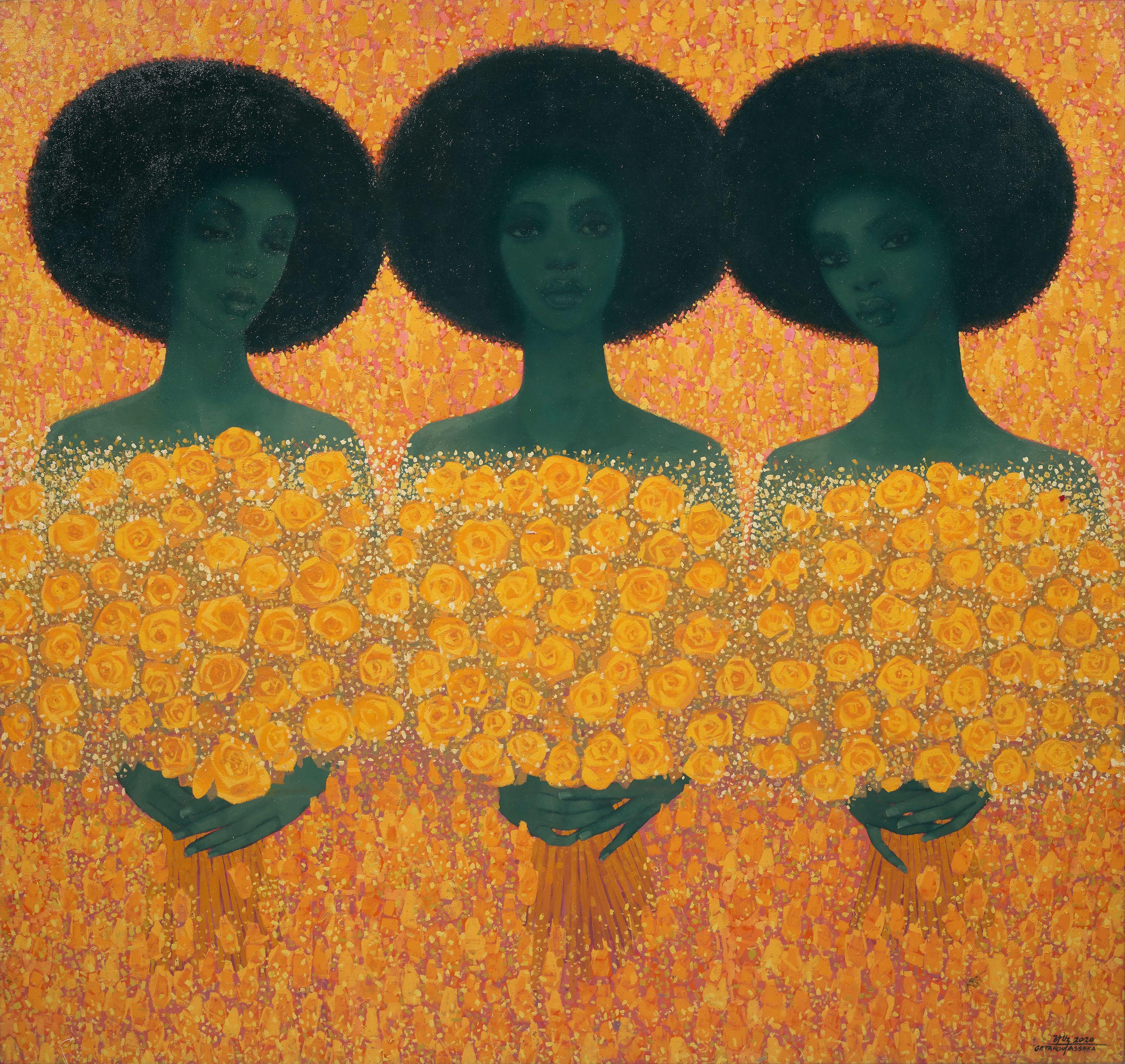 Getahun Assefa Balcha - Yellow Flowers, 2020