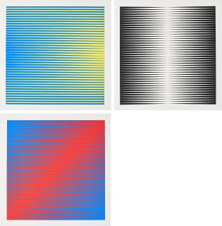 Getulio Alviani - Konvolut von 3 Farbserigrafien