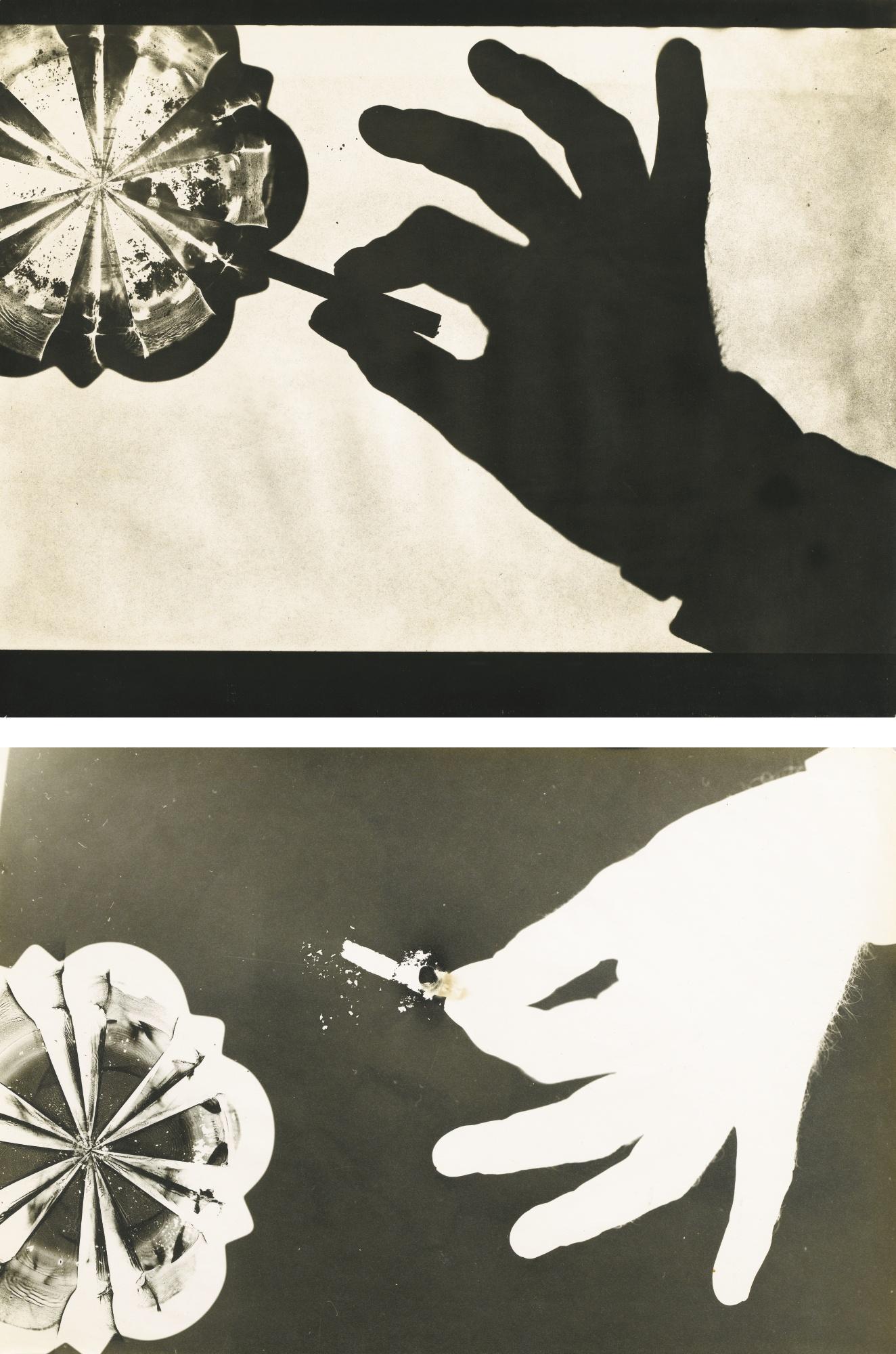 Geza Vandor - Hand With Cigarette (Diptych)