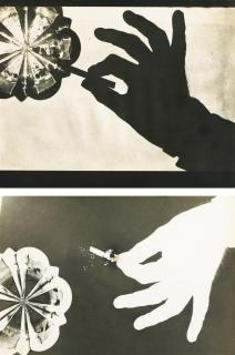Geza Vandor - Hand With Cigarette (Diptych)