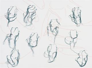 Ghada Amer - Untitled (Fingers In Pink)