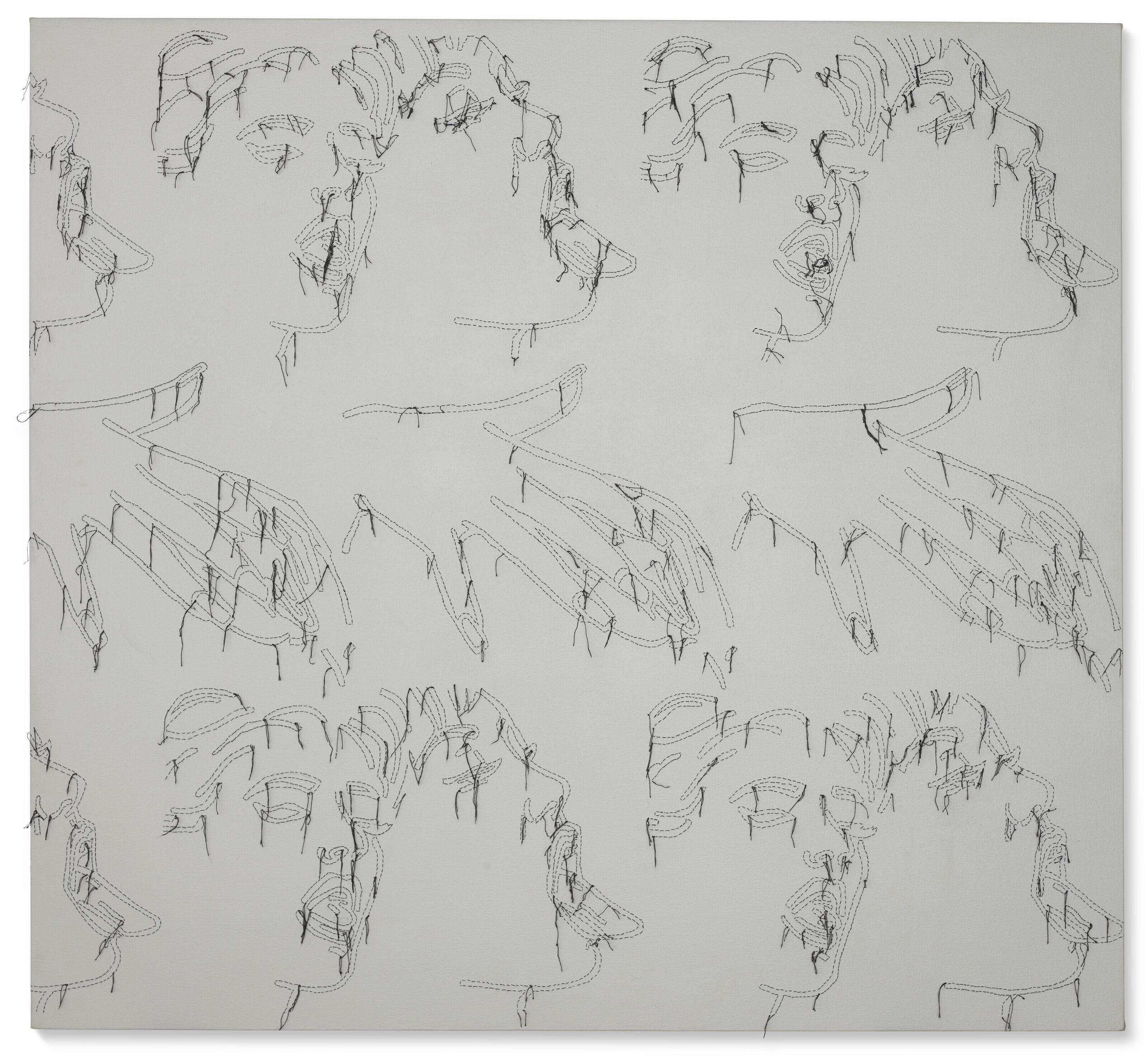 Ghada Amer - Untitled (Le Cri) (Untitled (The Scream))