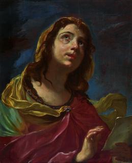 Giacinto Brandi - A Sybil Holding A Paper