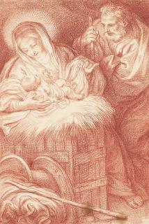 Giacinto Calandrucci - La Vierge à l\'Enfant avec Saint Joseph