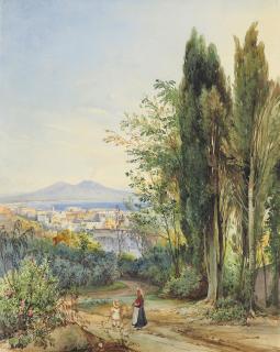 Giacinto Gigante - A view of the Bay of Naples from the Vomero