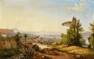 Giacinto Gigante - Der Golf von Neapel mit Blick auf den Vesuv