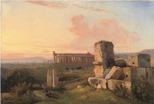 Giacinto Gigante - Ruins At Paestum