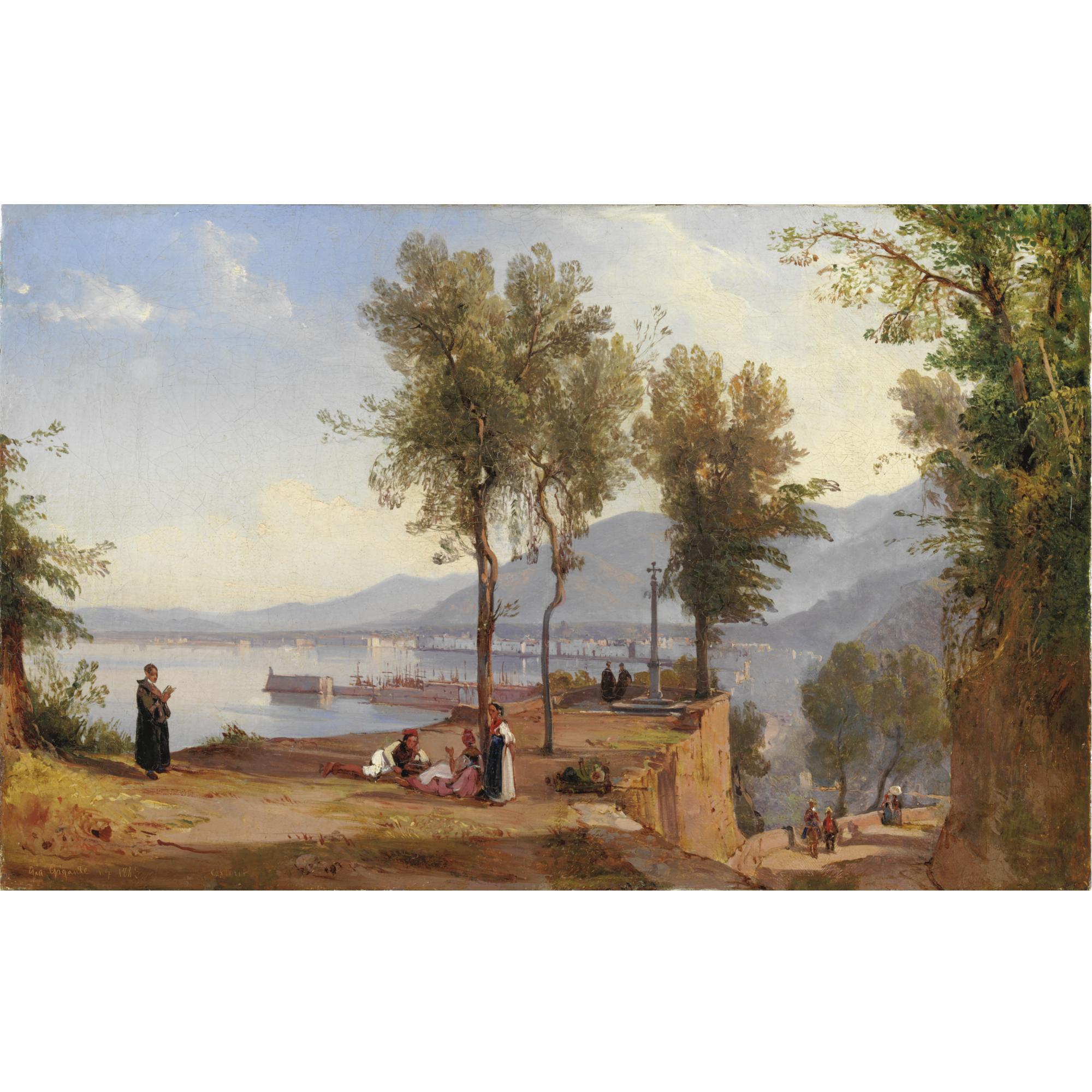 Giacinto Gigante - Veduta Di Castellamare Di Stabia