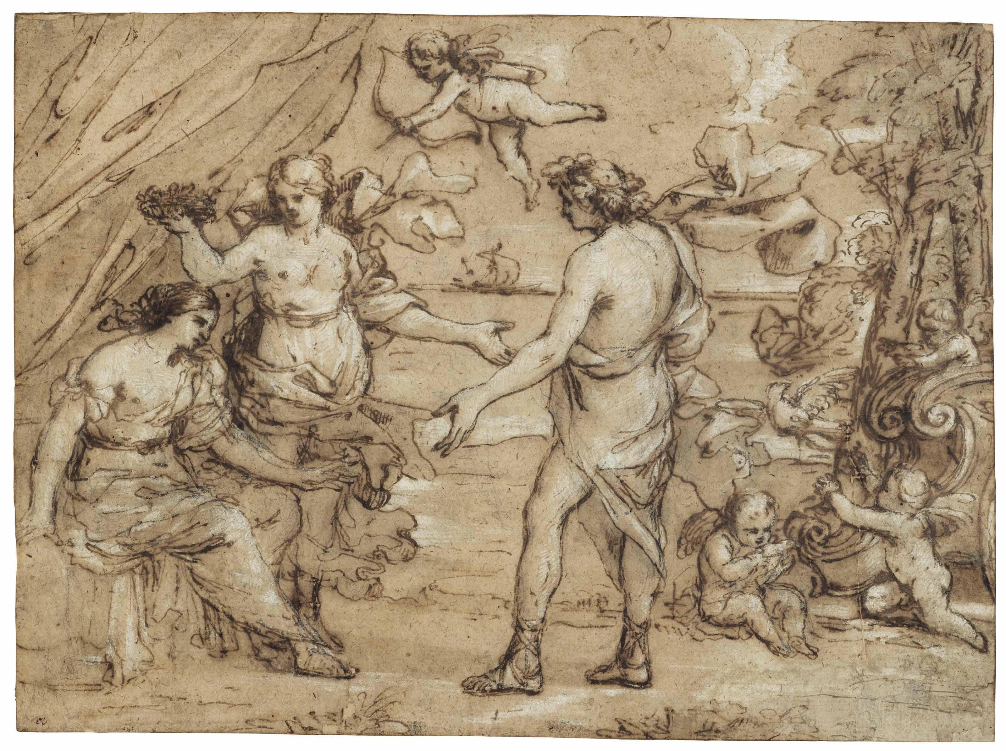 Giacinto Gimignani - Bacchus discovering Ariadne on Naxos