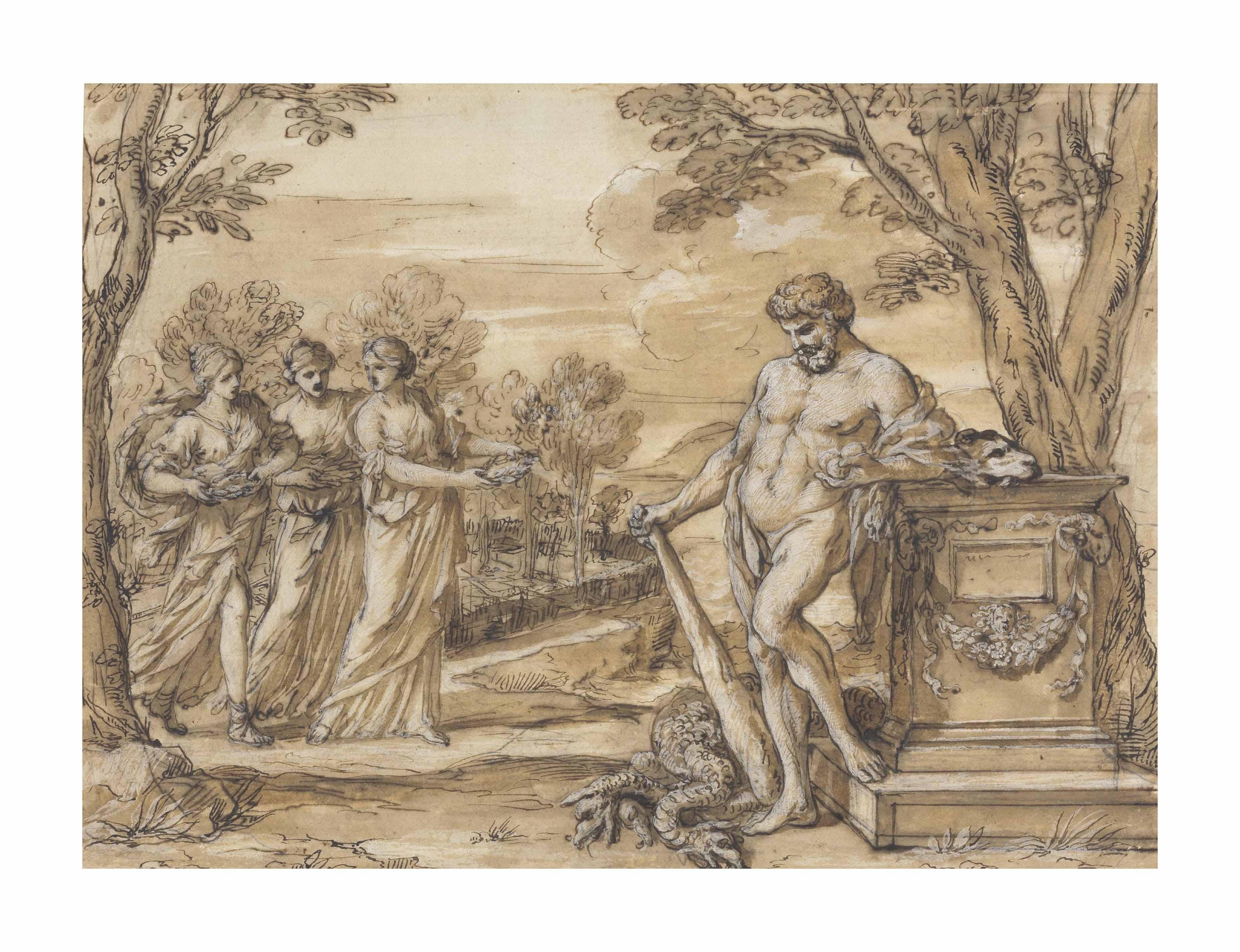 Giacinto Gimignani - Hercules in the garden of the Hesperides