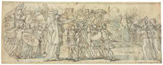 Giacinto Gimignani - Joshua at the gates of Jericho