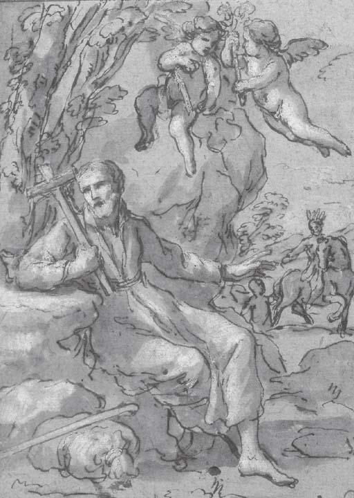 Giacinto Gimignani - Saint François-Xavier tenant un crucifix