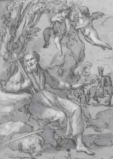 Giacinto Gimignani - Saint François-Xavier tenant un crucifix