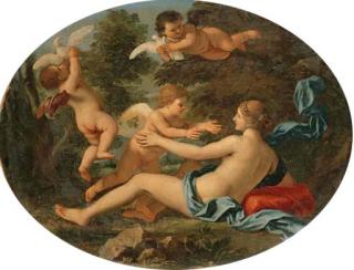 Giacinto Gimignani - Venus Awakened By Cupid