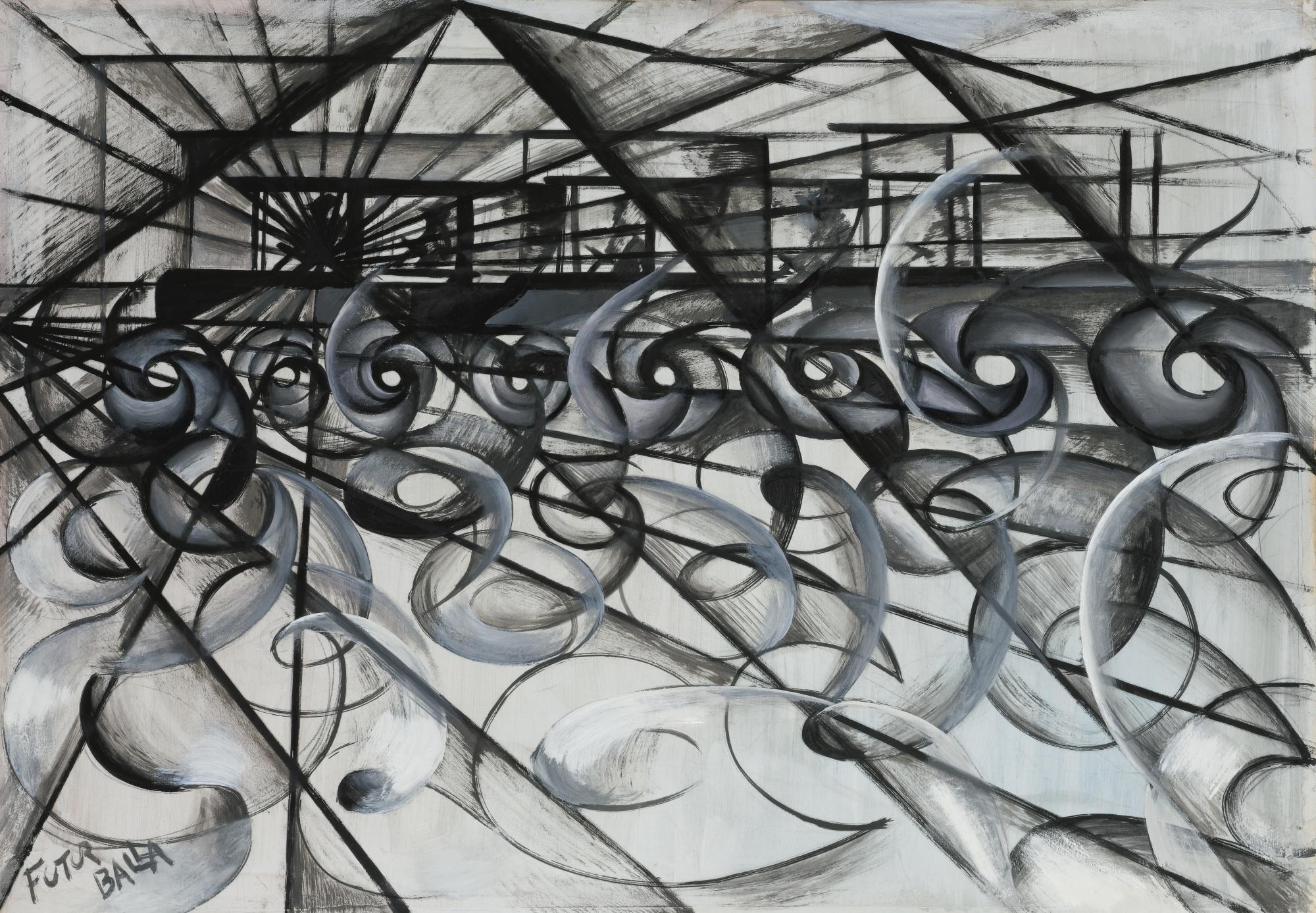 Giacomo Balla - Automobile In Corsa