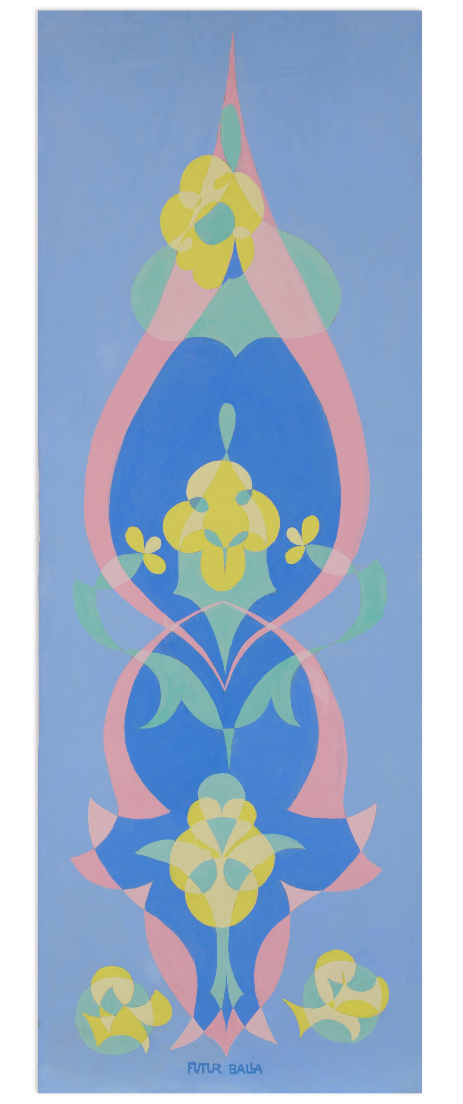 Giacomo Balla - Balfiore - Motivo floreale per sciarpa