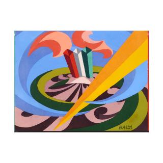 Giacomo Balla - Canto patriottico a villa Borghese