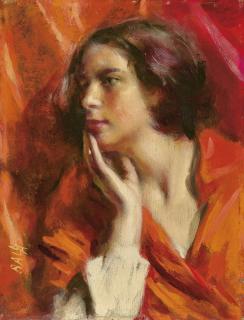 Giacomo Balla - Fanciulla pensosa